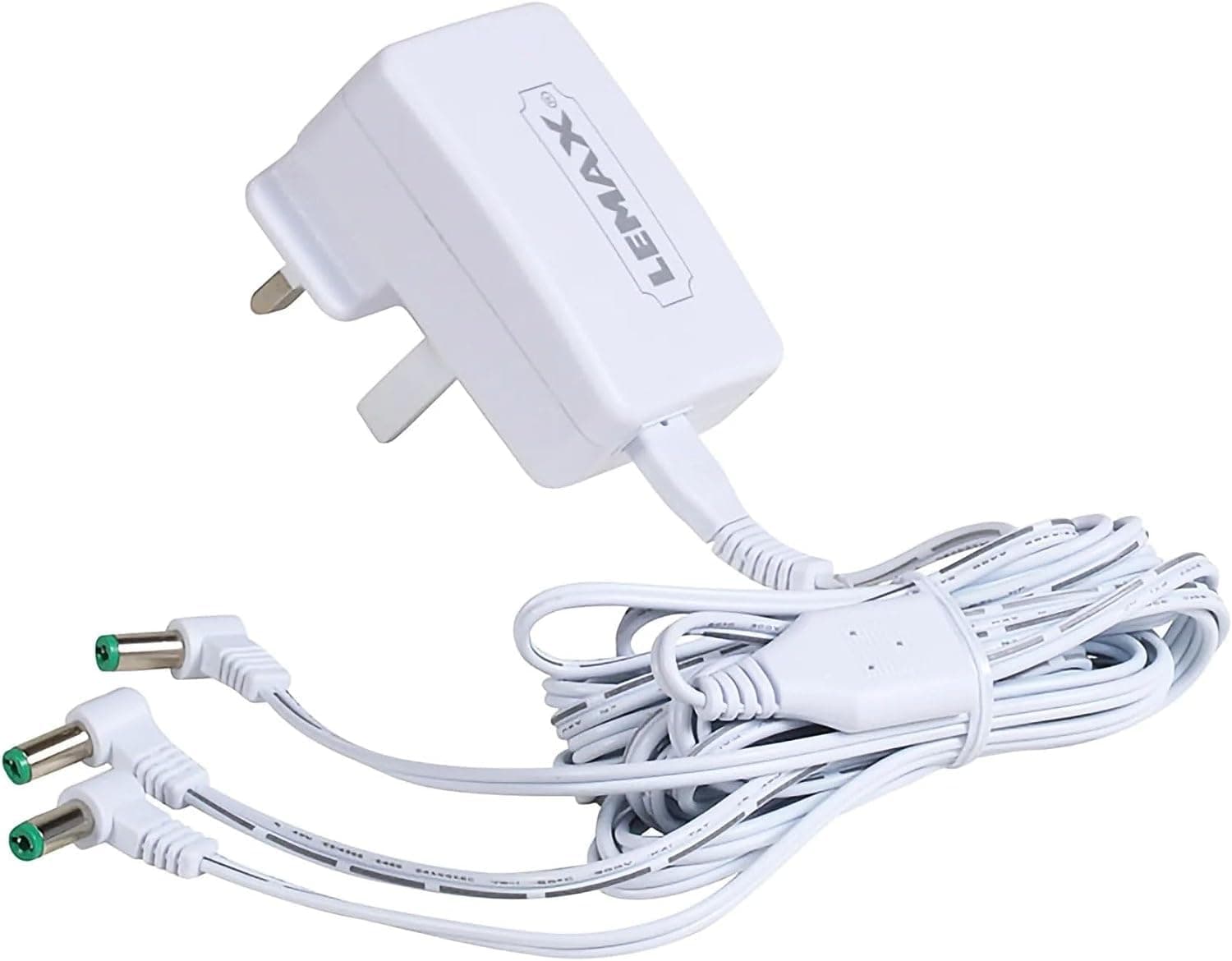 Lemax Power Adaptor, 4.5V, White, 3-Output, Changeable Plug: UL/CUL #94565