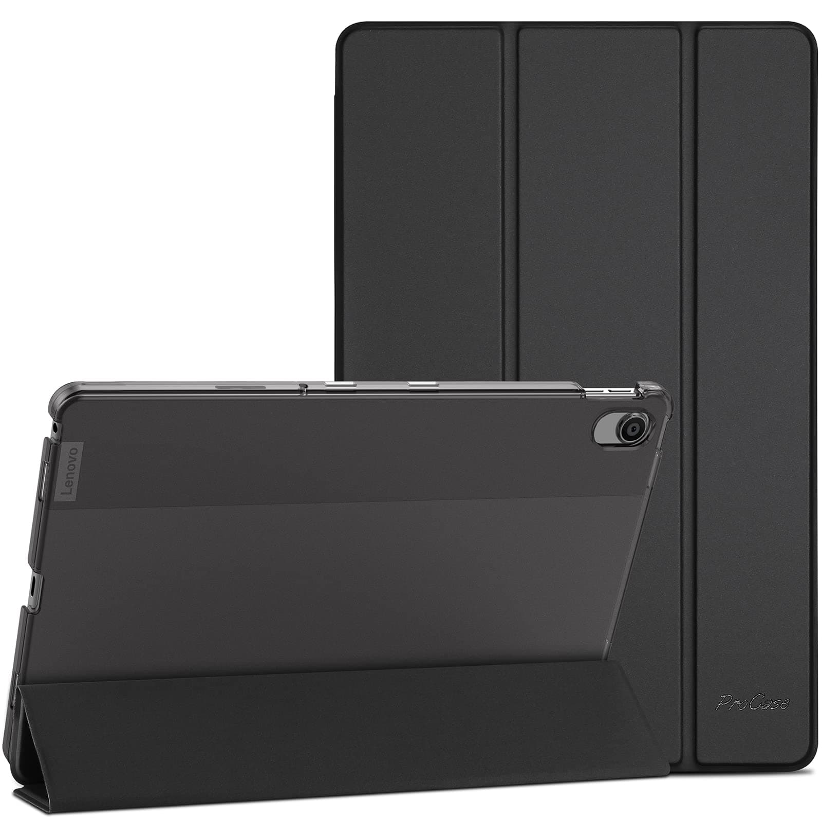 for Lenovo Tab M10 Plus 3rd Gen Case 10.6 Inch 2022(TB125FU/TB128FU/TB128XU), Slim Stand Hard Back Shell Protective Smart Cover Case for Lenovo Tab M10 Plus 10.6" 2022 Release -Black