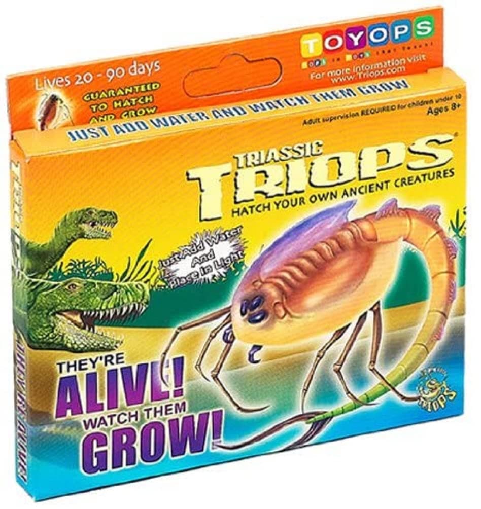 Triassic TRIOPS - Triops Hanging Kit, Contains Eggs, Food, Instructions and Helpful Hints to Hatch and Grow Your Own Prehistoric Creatures, Fun Educational Toy for Kids