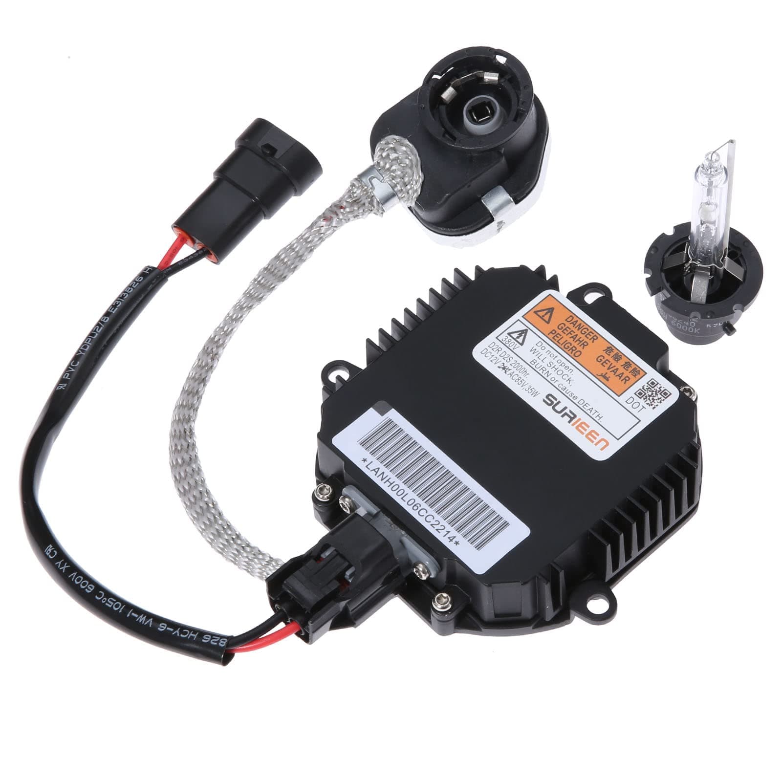 Xenon HID Headlight Ballast Headlight Control Unit with Ignitor and D2S/R Bulb Compatible with Nissan Murano Maxima Altima 350Z Infiniti QX56 G35 FX35 Replace 28474-8991A, 28474-89904, NZMNS111LAN