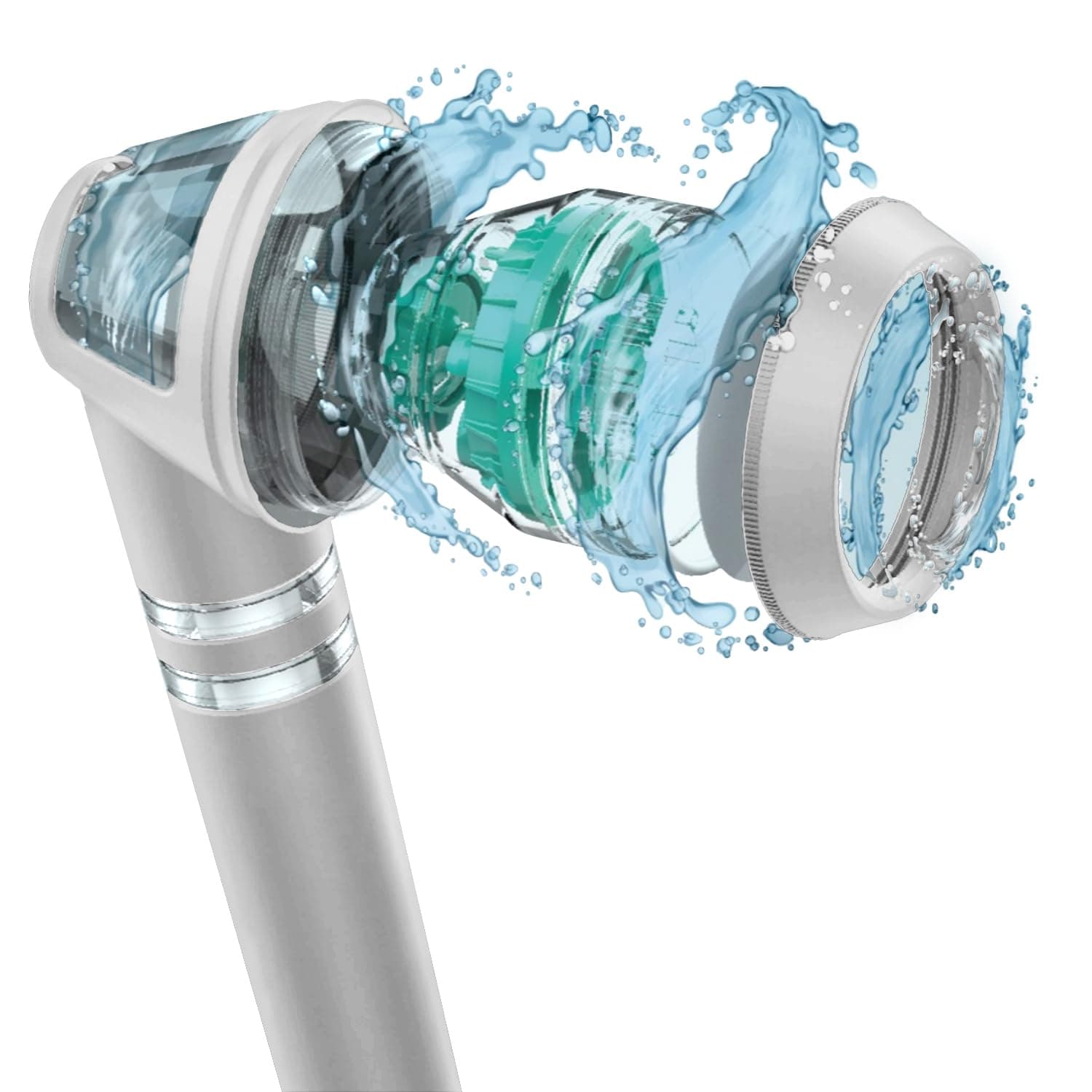 POSEION BT100 MS Filtered Shower Head – Handheld, High Pressure, Magnetized Sediment Filter, Ultrafine Water Stream, Spa-Like Comfort, Durable Build, Made in Korea