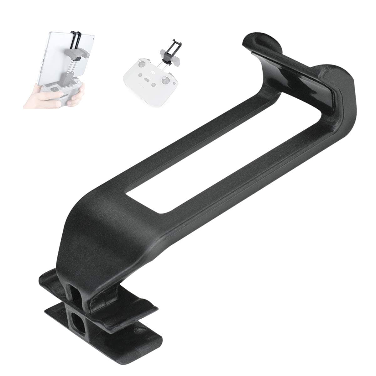 RCGEEKTablet Clip Mount Holder Extender Kit Compatible with Mini 3 Pro / Mini 2 / Mavic 3 / Air 2 / Air 2S Drone Controllers Removeable Extended Stand Accessory