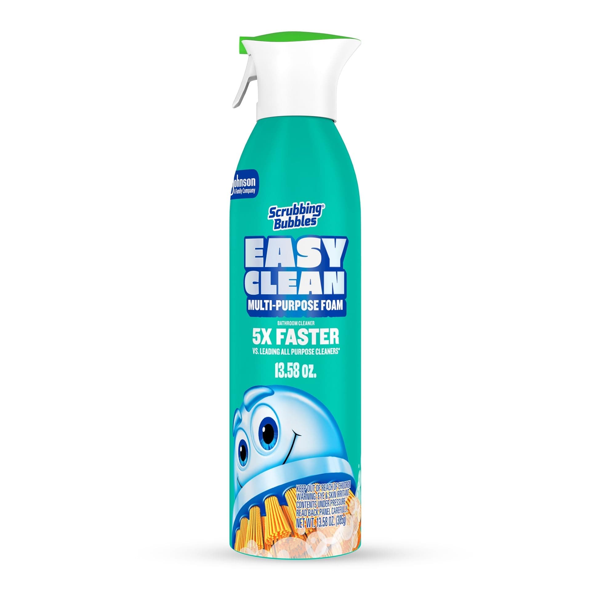 Easy Clean Foaming Multipurpose Bathroom Cleaner, Continuous Spray Bottle, Fast Acting Foam, 13.58 Ounce