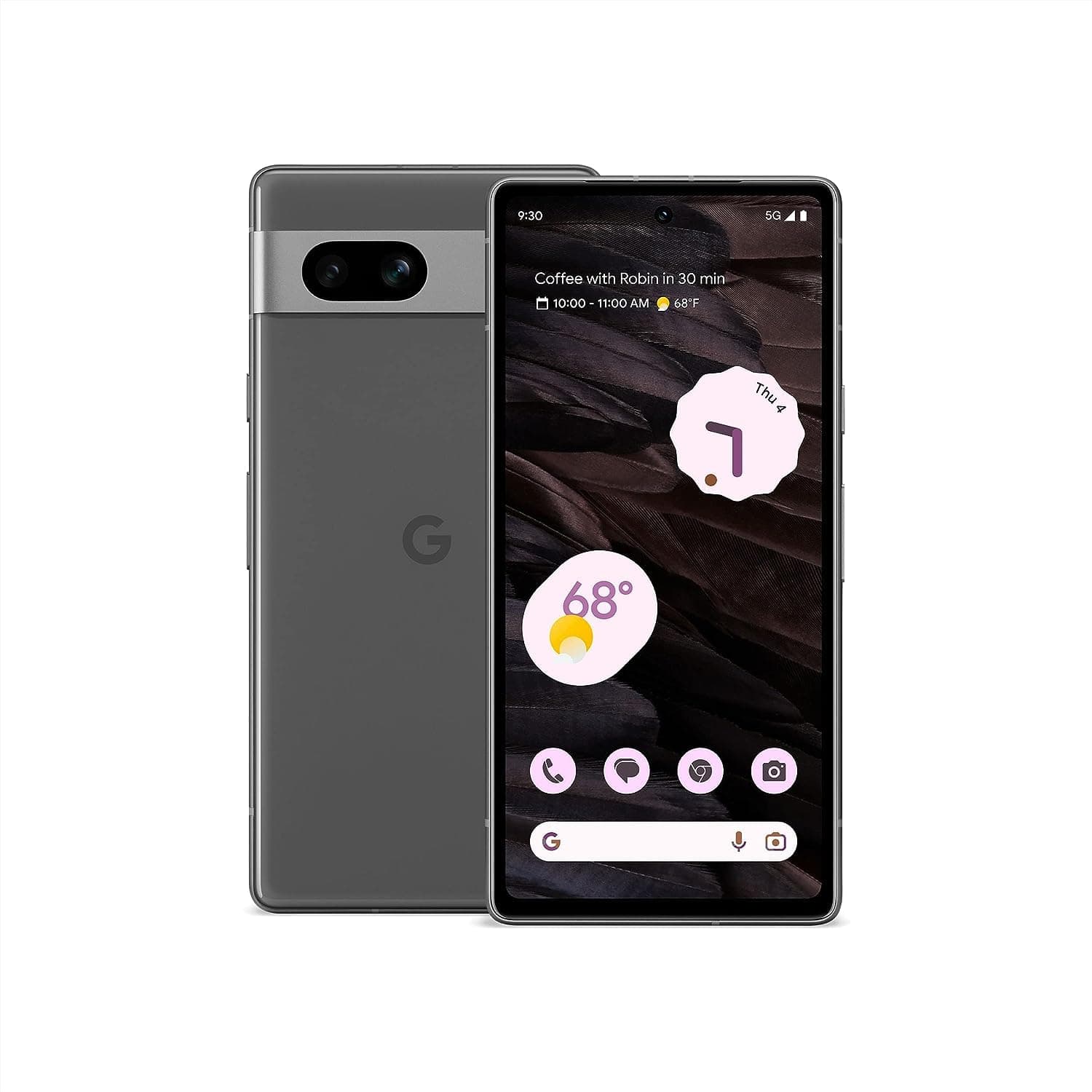 Google Pixel 7a Android Phone Unlocked with Wide Angle Lens and 24 Hour Battery 128GB Charcoal