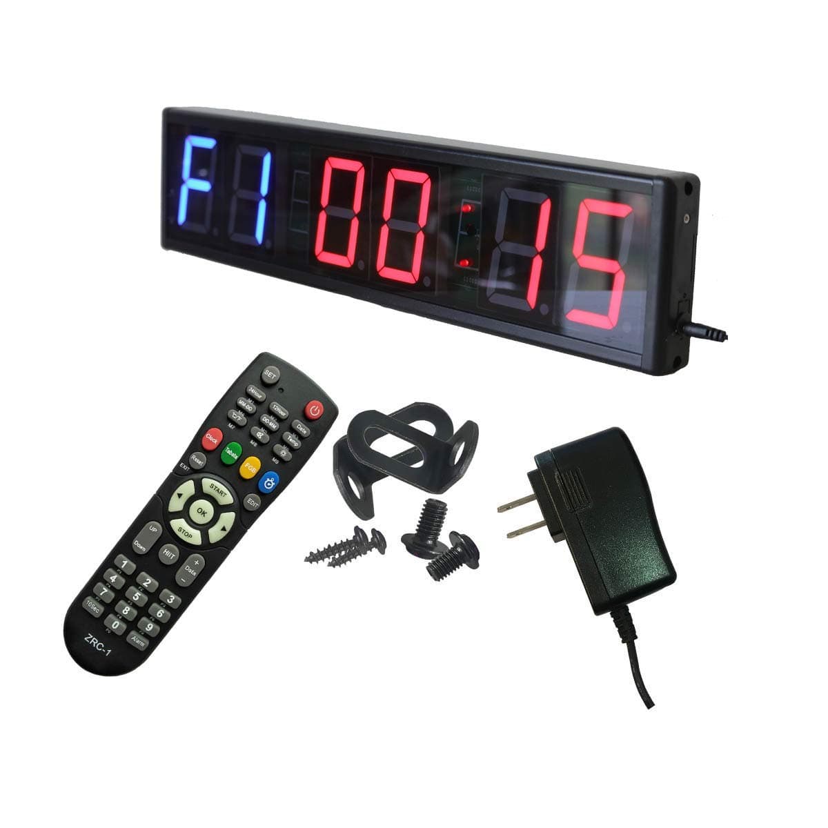 Cross fit Clock Size 20x4.7in. Gym Timer for Workouts w/Remote Control
