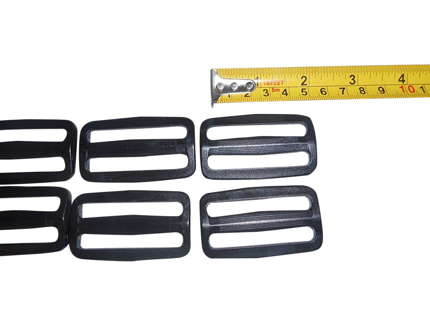 2 Inch Plastic Triglide Sliders for Webbing strap,12 Piece heavy duty