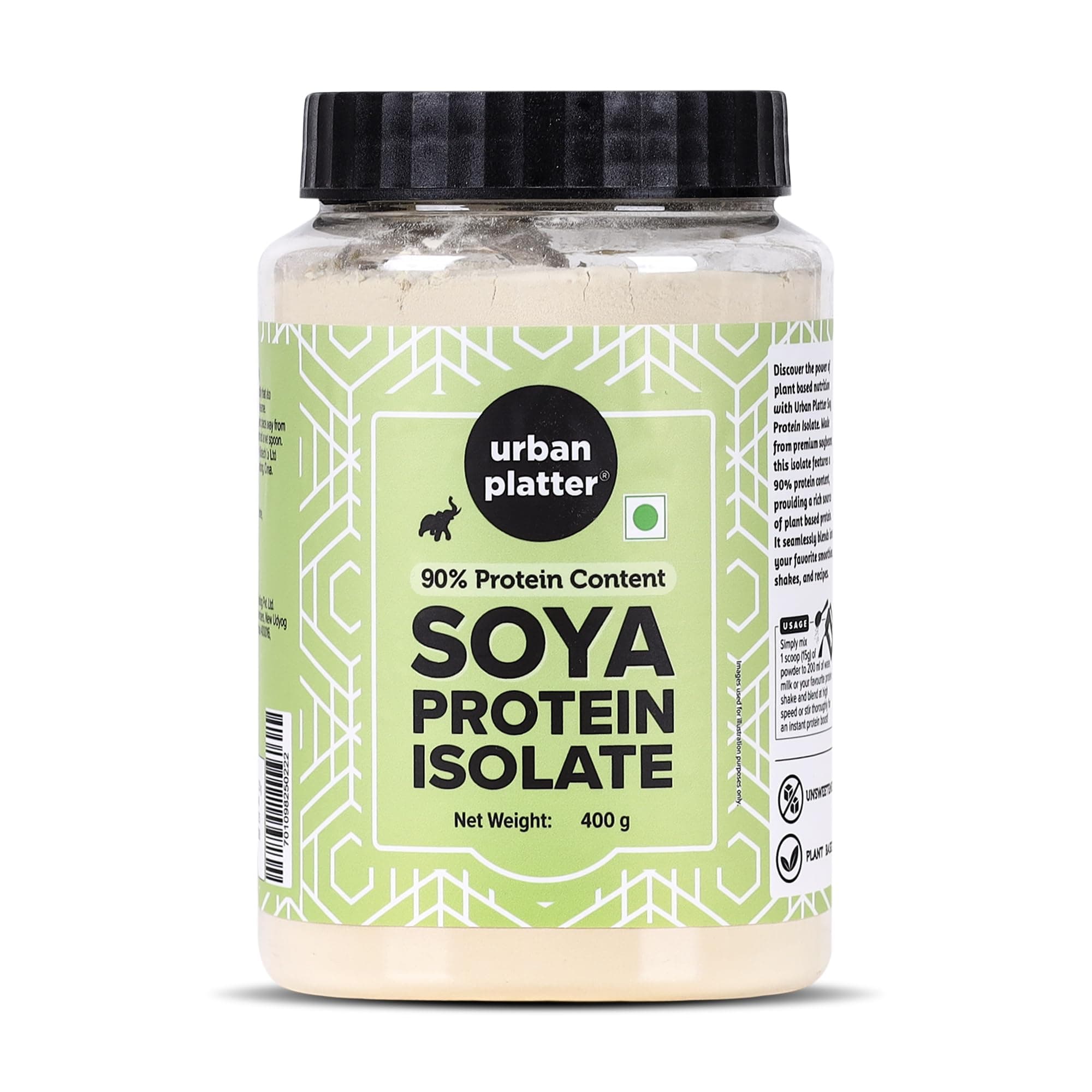 Urban Platter Soya Protein Isolate Powder, 400g