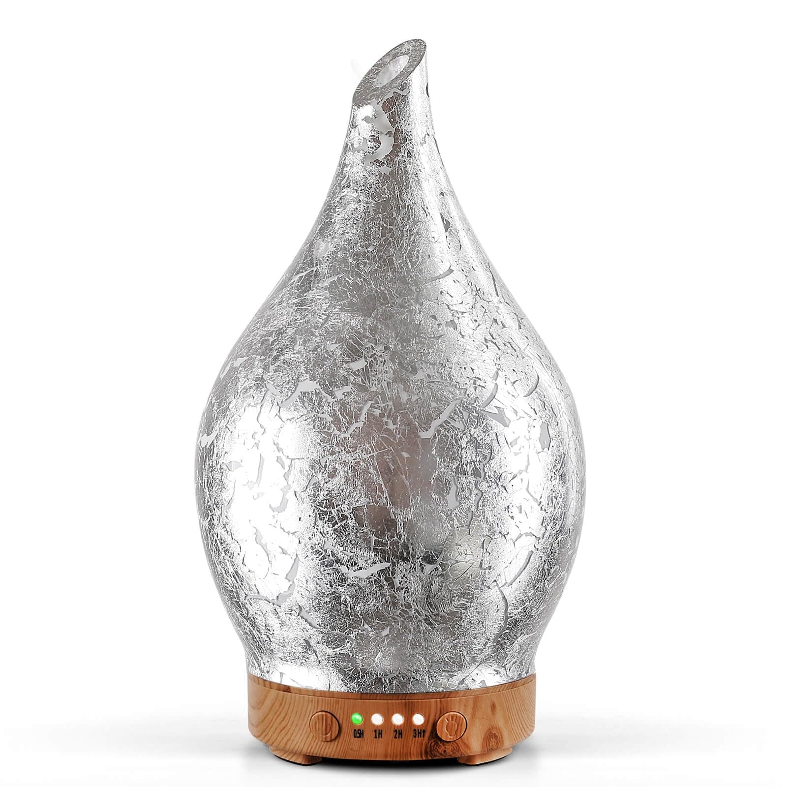 – Oil Diffusers 150ml,Handmade Ultrasonic Essential Oil Diffuser,7 Colors Changing Humidifier,Electric Diffuser with Timer,Quiet Mist Aromatherapy Diffuser,Air Fresheners for Home(Silverplated)