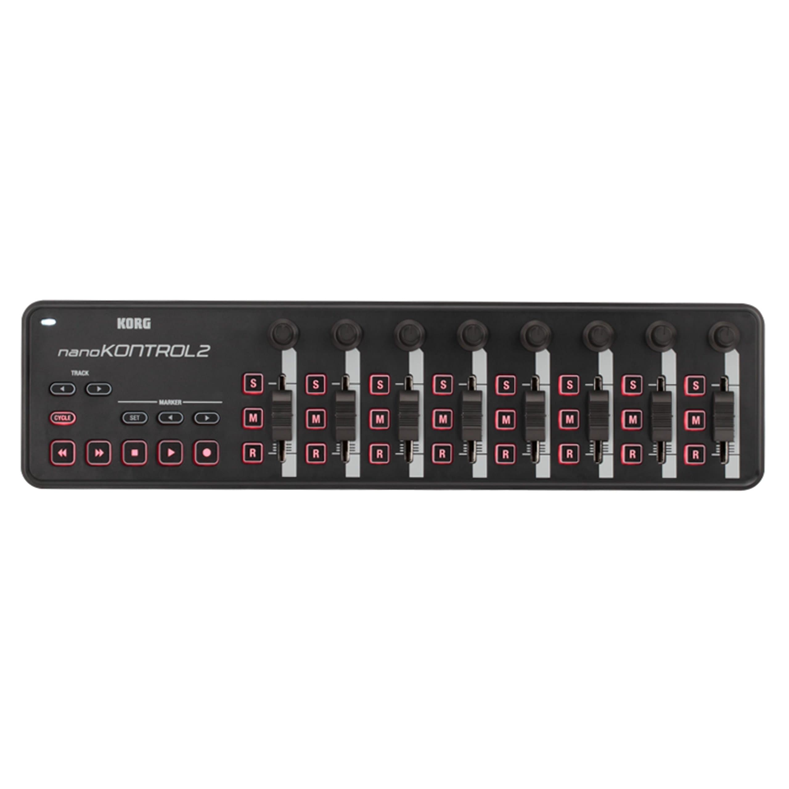 nanoKONTROL2 - Slimline USB MIDI Controller - Black