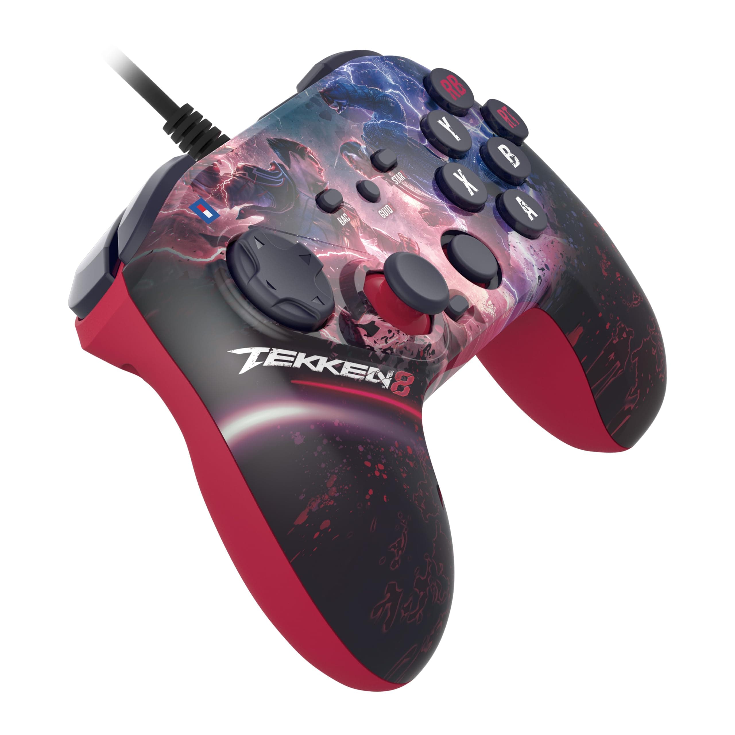HORI Fighting Commander OCTA (TEKKEN 8 Edition) for Windows PC - Tournament Grade Wired Fightpad Officially Licensed by Bandai Namco Entertainment