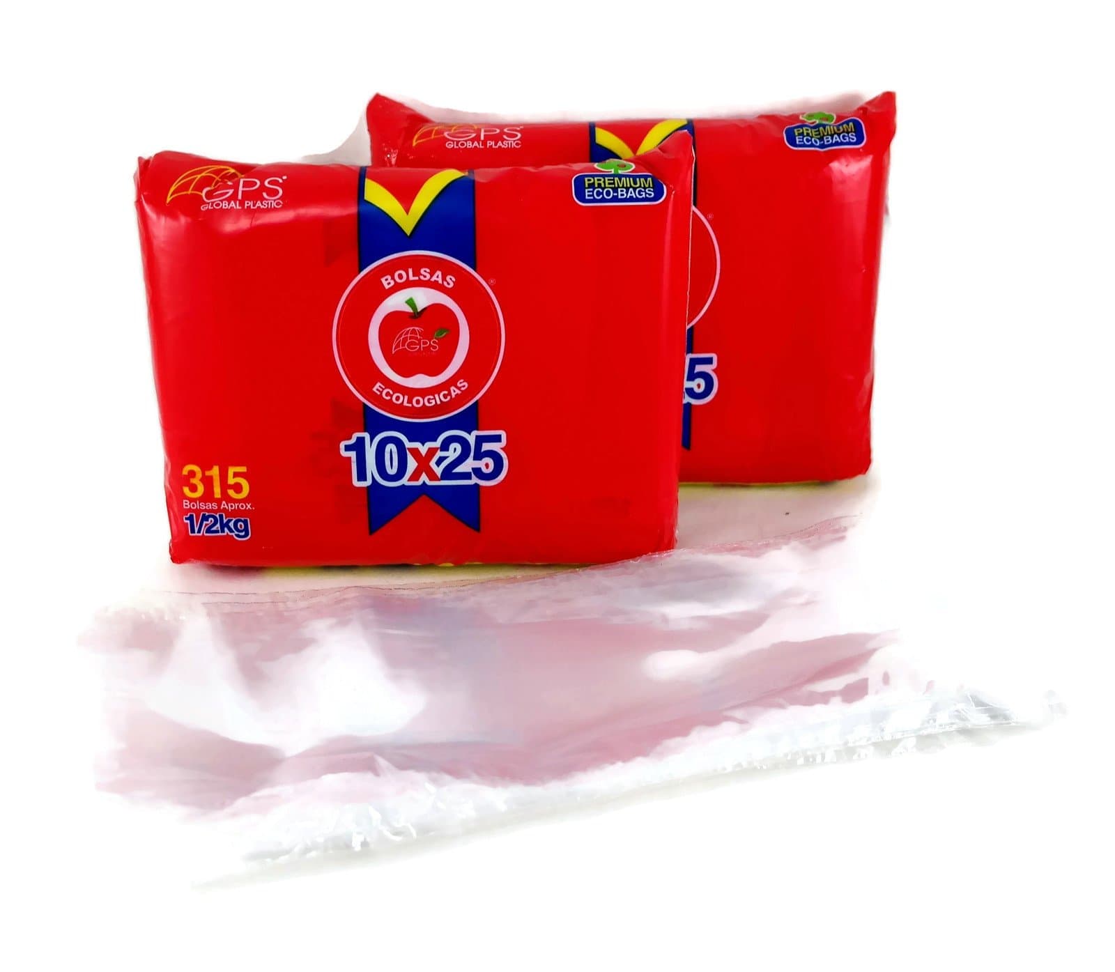 Biodegradable Clear Plastic Flat Open Poly Bag, Food Grade, 10x25 cm (Approx 4x10 inch, 1mil) 300 Count (2 Pack)