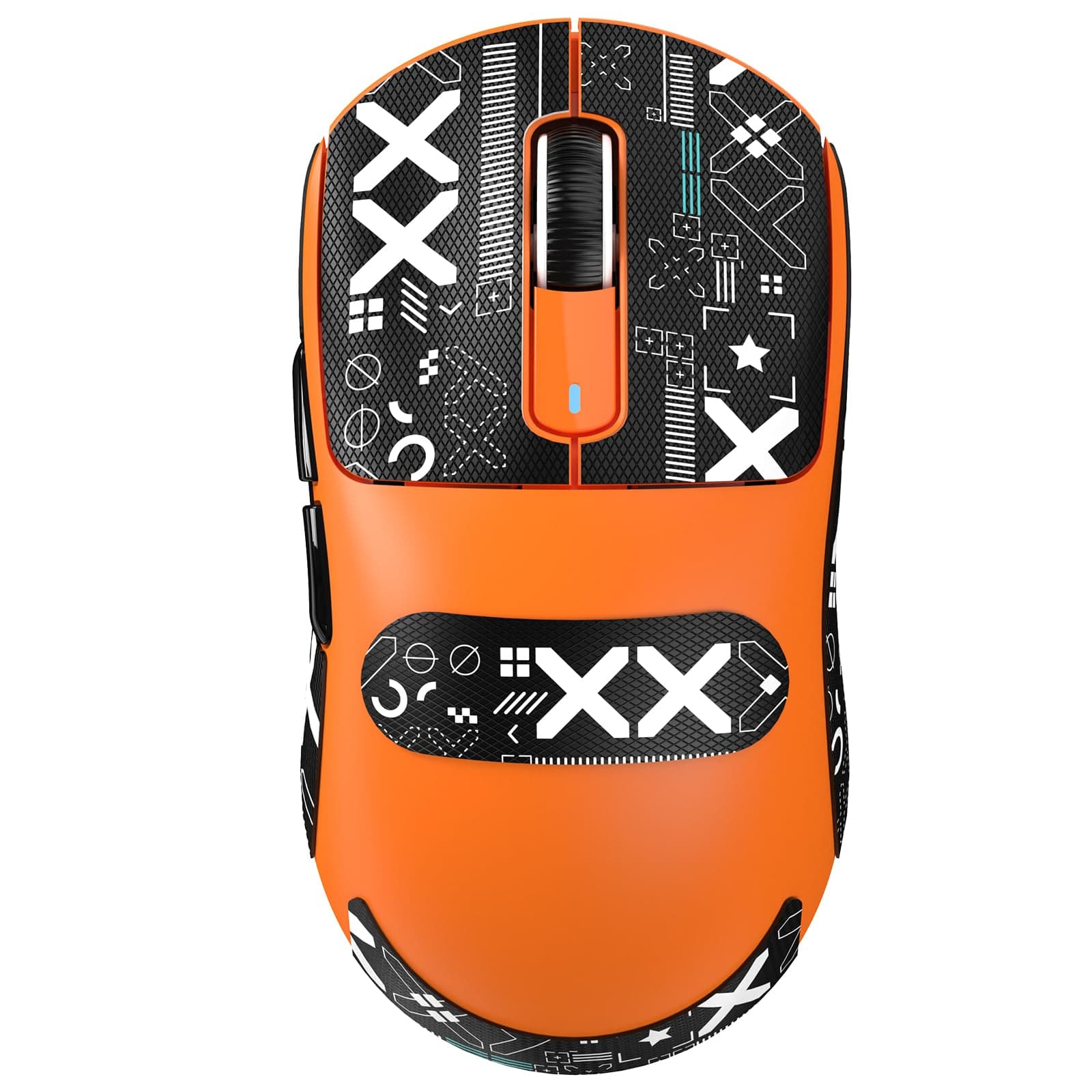 ATTACK SHARK X3 Lightweight Wireless Gaming Mouse with Tri-Mode 2.4G/USB-C Wired/Bluetooth,26K DPI, PAW3395 Optical Sensor,Kailh GM8.0 Switch,5 programmable Buttons for PC/Win/Mac(Orange+Stickers)