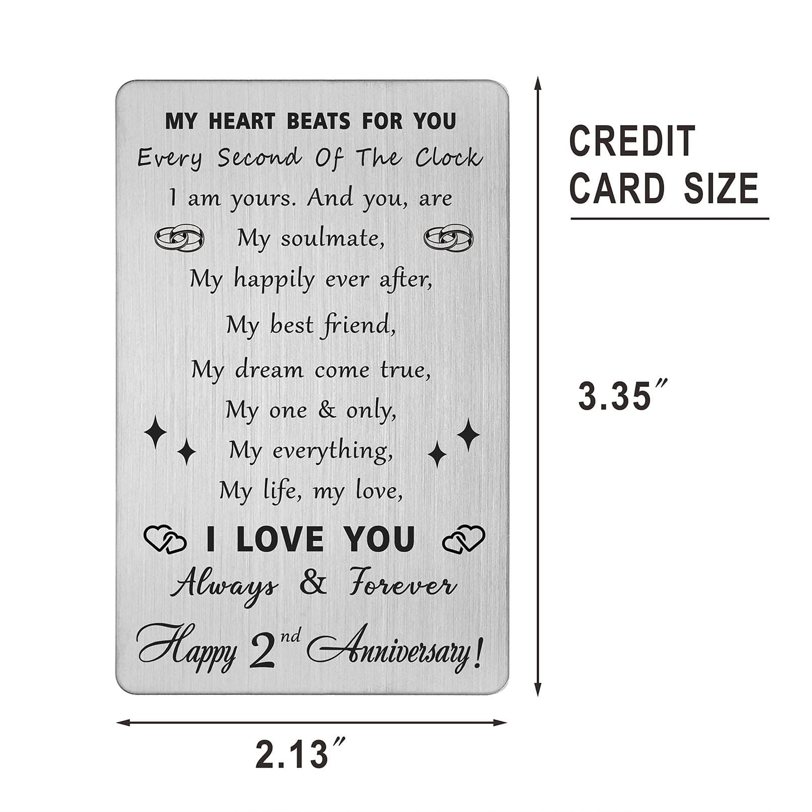 Happy 2nd Anniversary Card