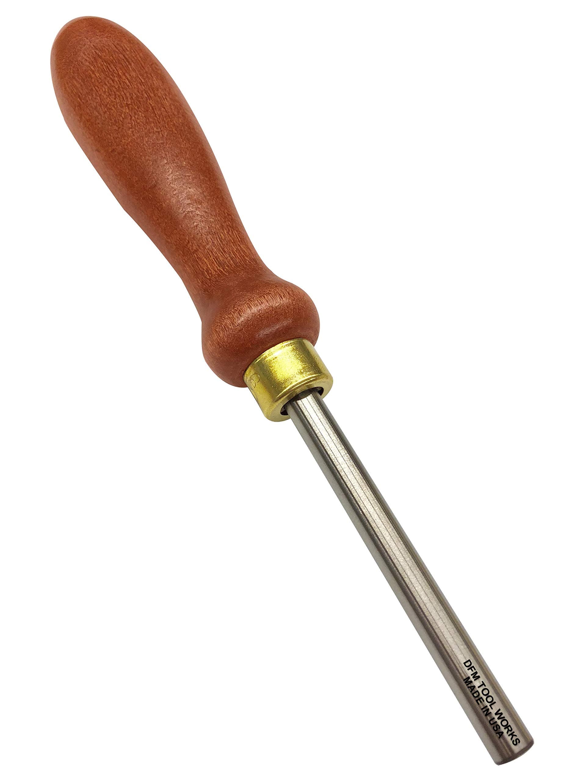 Cabinet Scraper Burnisher Tool - with Hard Maple Handle and Super Hard High Speed Steel Rod - Ideal for Card Scraper Burnishing and Woodworking Applications - Made in USA