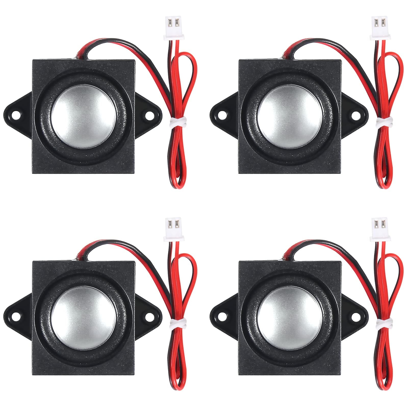 4 PCS Speaker 3 Watt 8 Ohm Mini Speaker 8ohm 3w Loundspeaker Micro for Arduino with JST-PH2.0 Interface for Small Electronic Projects Advertising Machines LCD TV Monitors