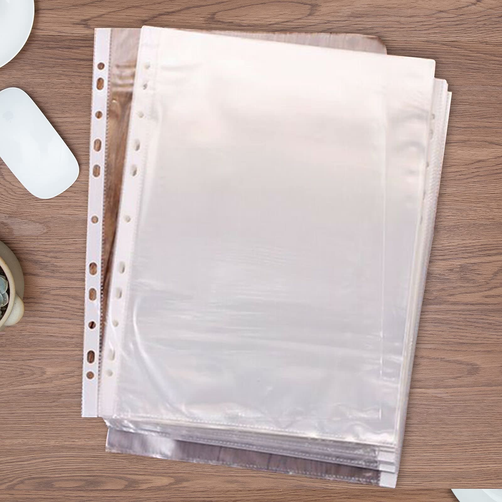 200 Pcs A4 Clear Document Folder, Waterproof Case Transparent Document Bag Paper Holder File Folder, Clear Plastic Folder
