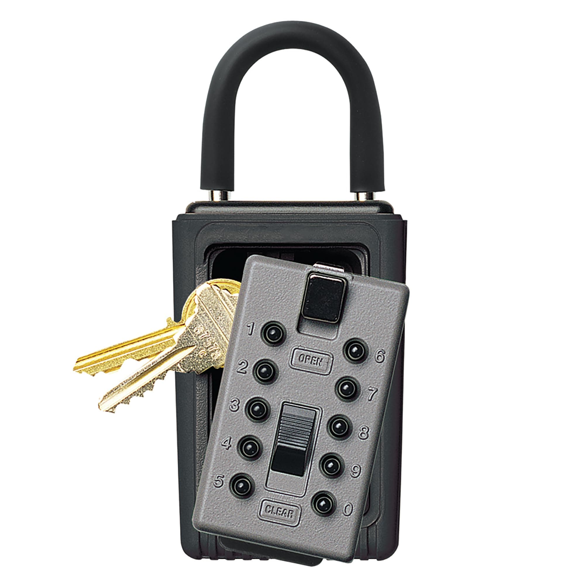 Kidde AccessPoint 001406 KeySafe 3-Key Portable Push Button Key Safe Box, Black