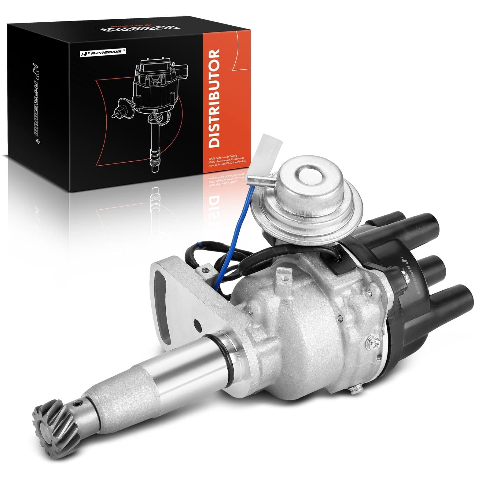 A-PremiumIgnition Distributor with Cap and Rotor Compatible with Mazda B2200 1987-1993, 2.2L