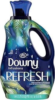 Infusions Laundry Fabric Softener Liquid, Refresh, Birch Water & Botanicals, 56 Fl Oz