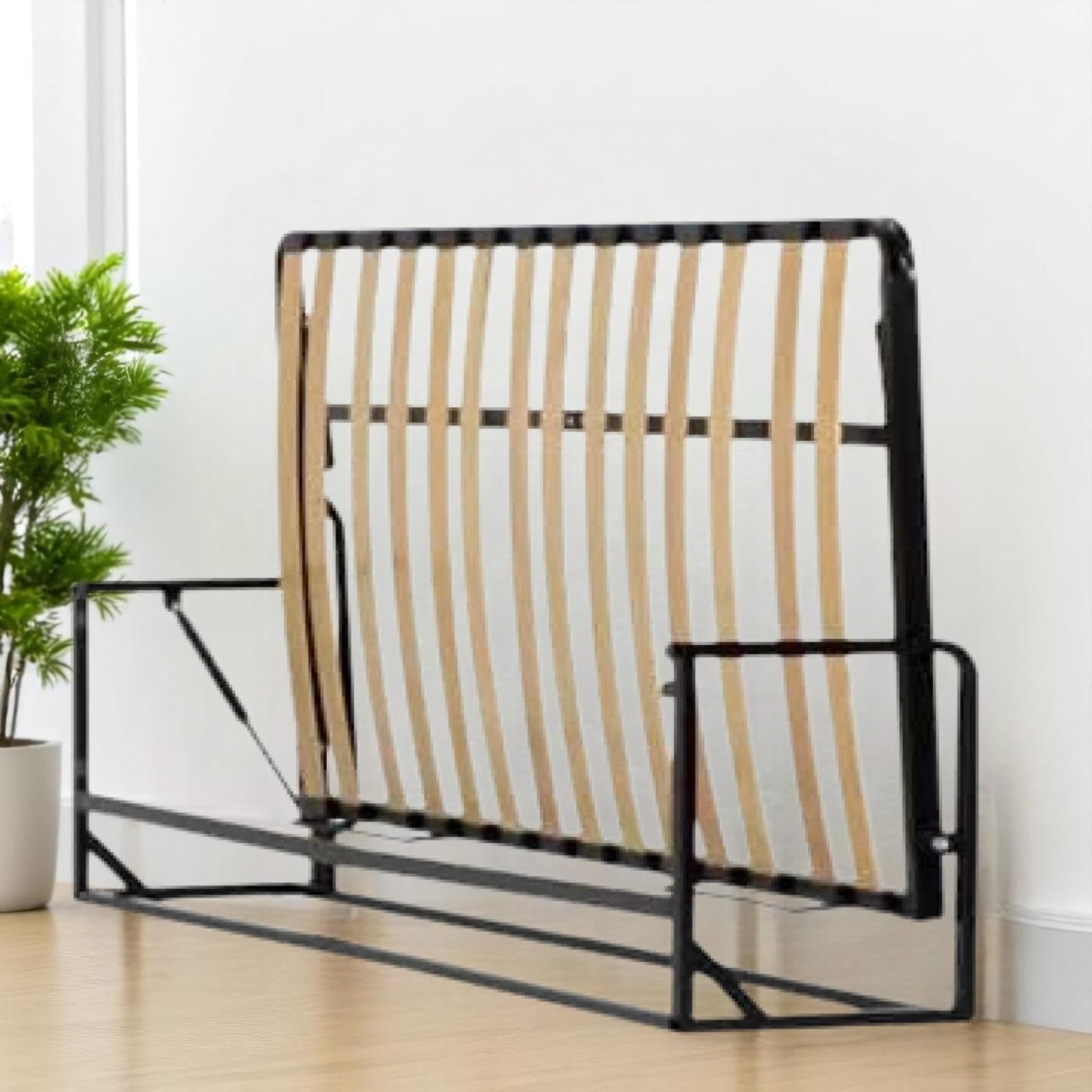 Murphy Bed - Classic Horizontal Wall Bed - Fold Up - Space Saving Folding Bed Frame - Pull Down (90 cm x 200 cm)