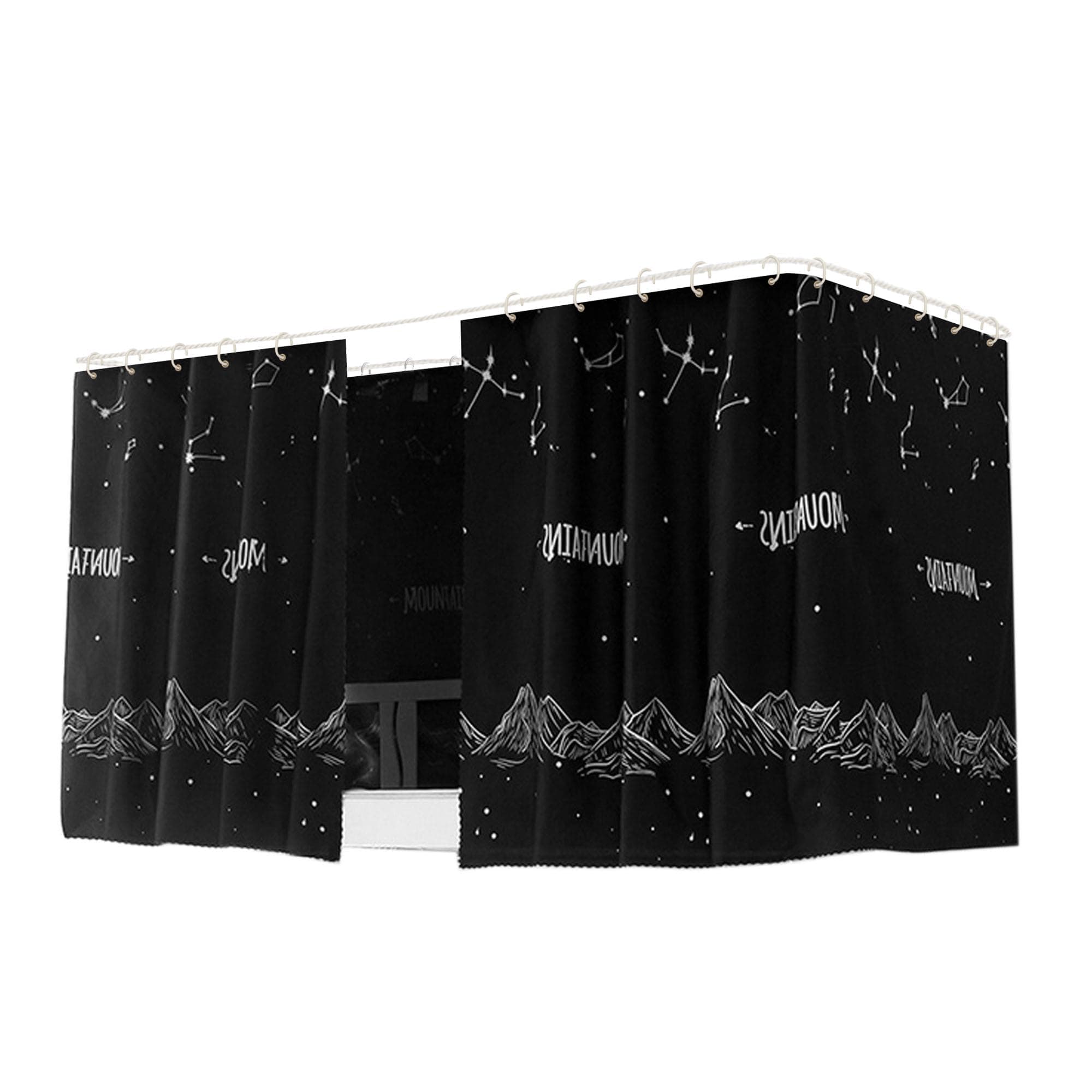 Hoce Dorm Twin Bunk Bed Drapes for Bottom Bunk Bed Privacy Curtains 3 Panels