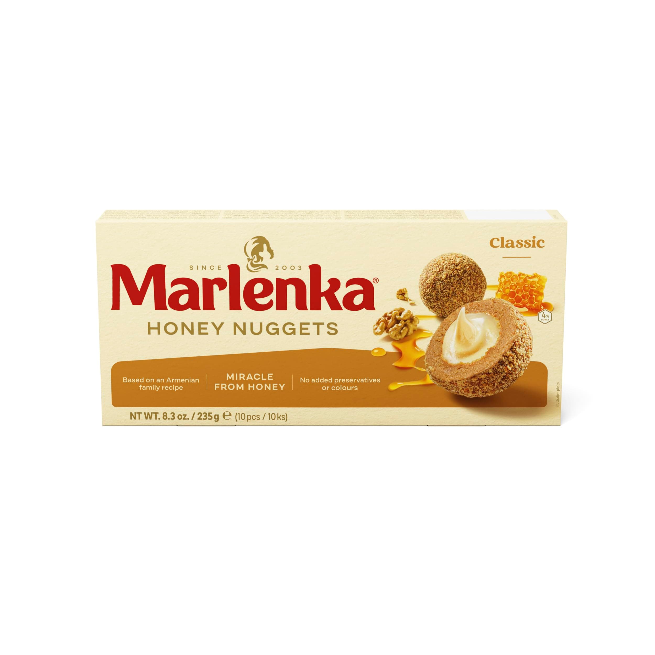 Marlenka ® Classic Honey Nuggets- 10 per box