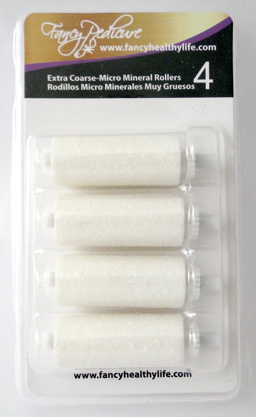 Replacement Rollers Refills for Fancy Pedicure Electric Callus Remover - Pack of 4 Extra Coarse Grinding Heads for Soft Hands and Feet