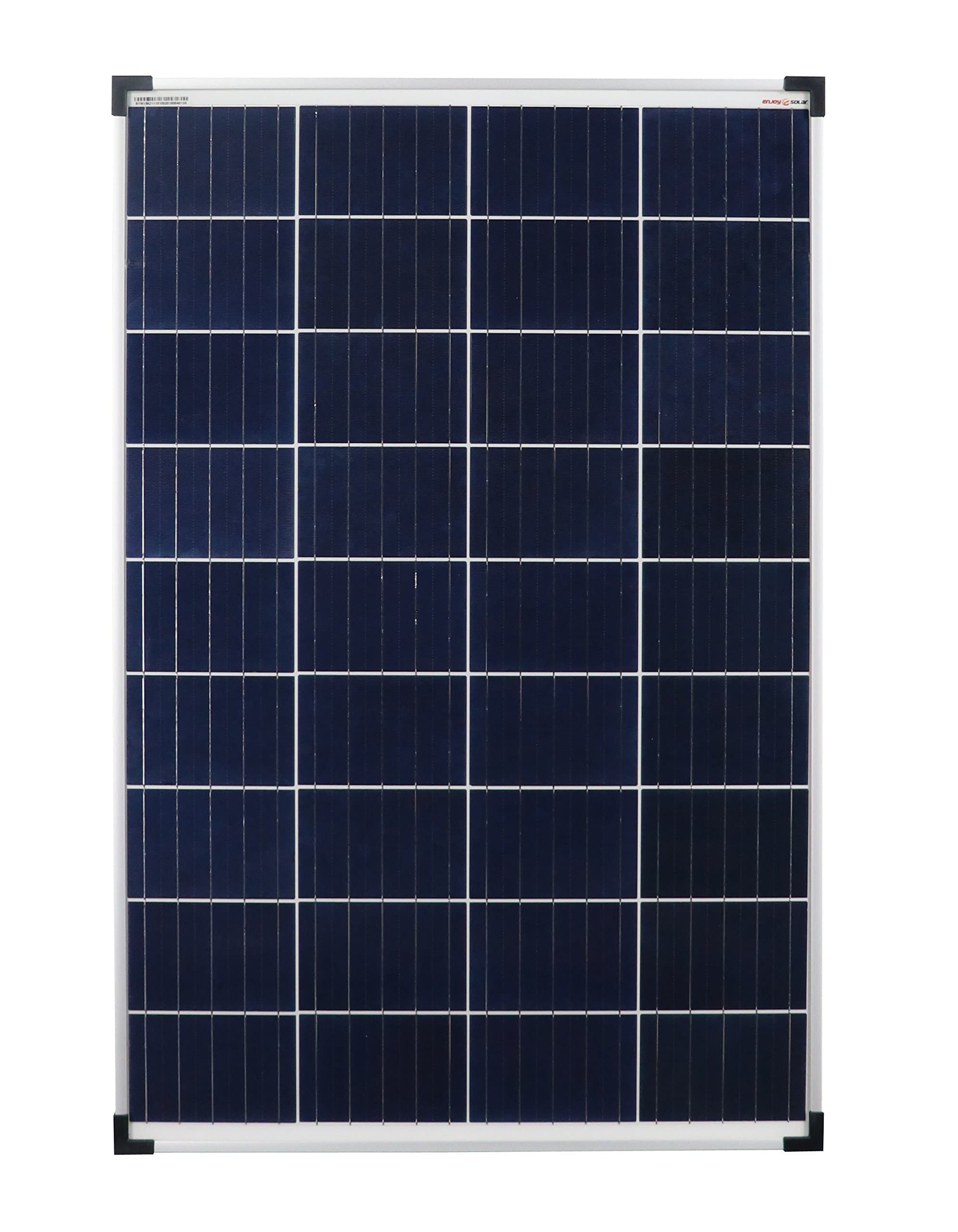 Enjoysolar® Polycrystalline Solar Panel 100watt 12 V Poly 100 W Ideal for Motorhome Caravan