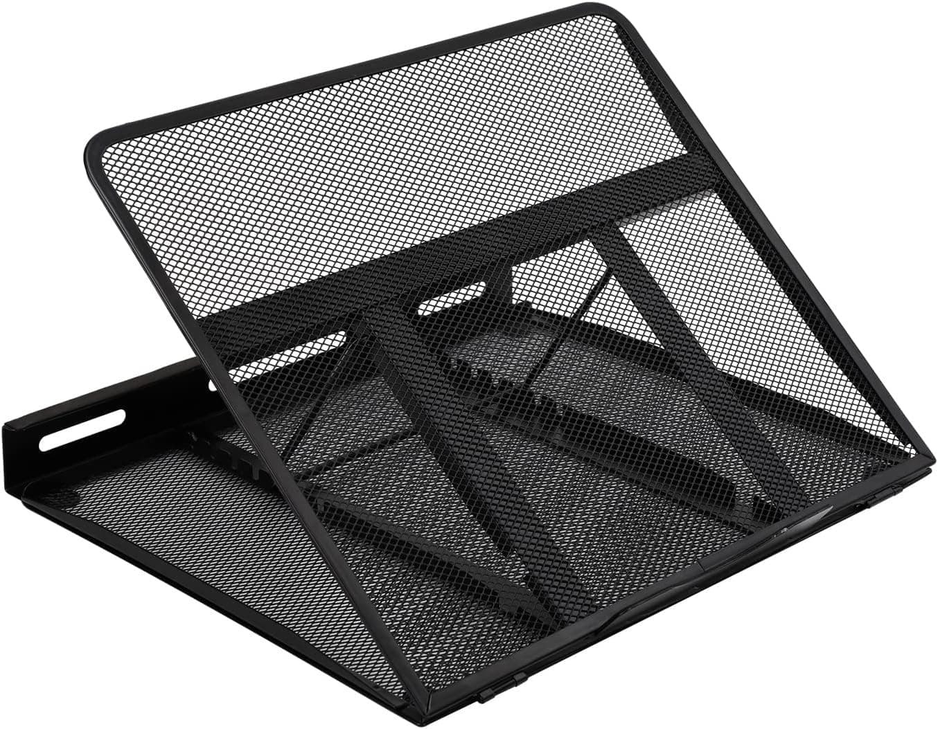Amazon Basics Ventilated Adjustable Ergonomic Laptop Stand, 33 x 28.7 x 18.5 cm, Black