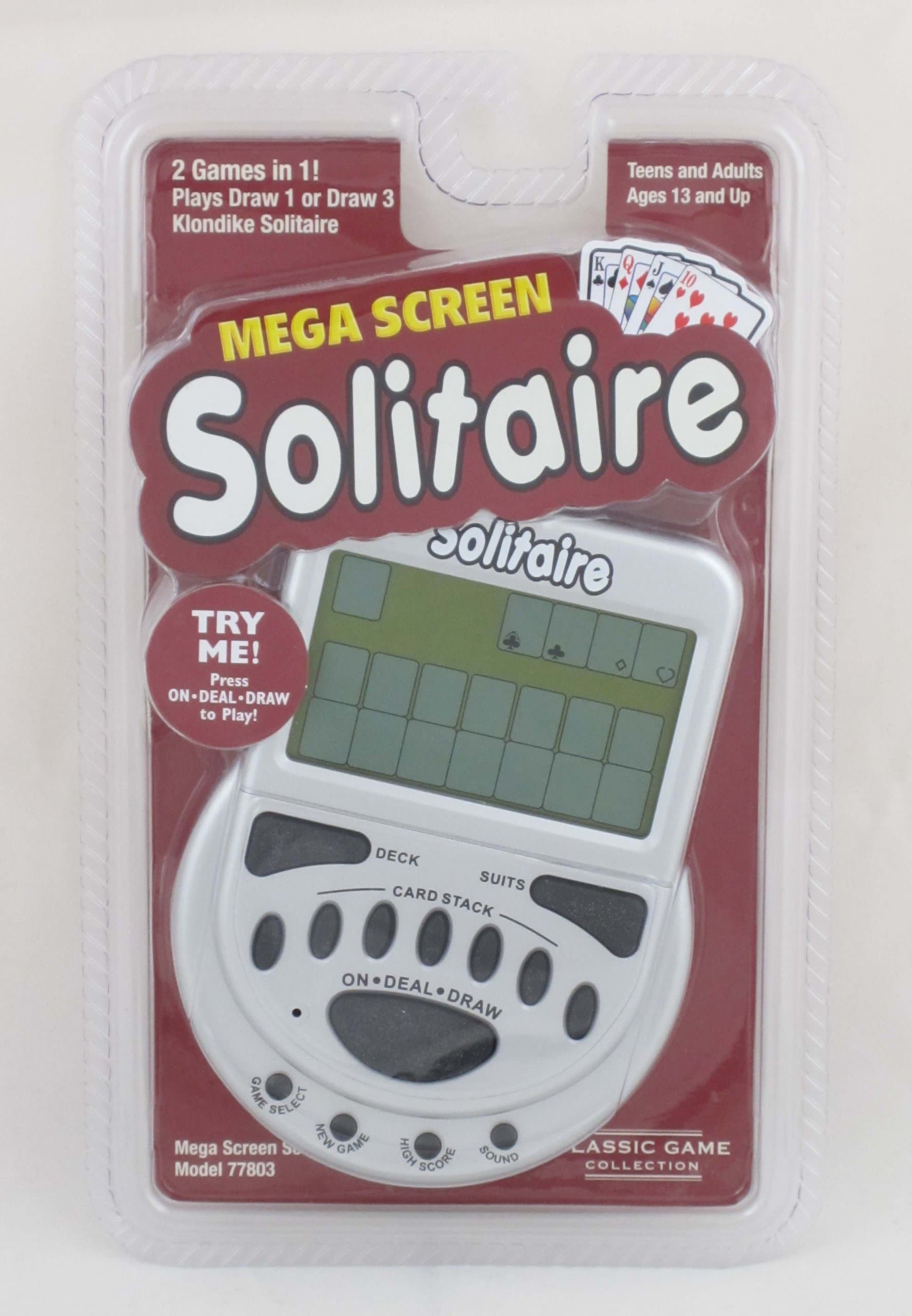 Worldwise Imports MegaScreen Solitaire Handheld Game