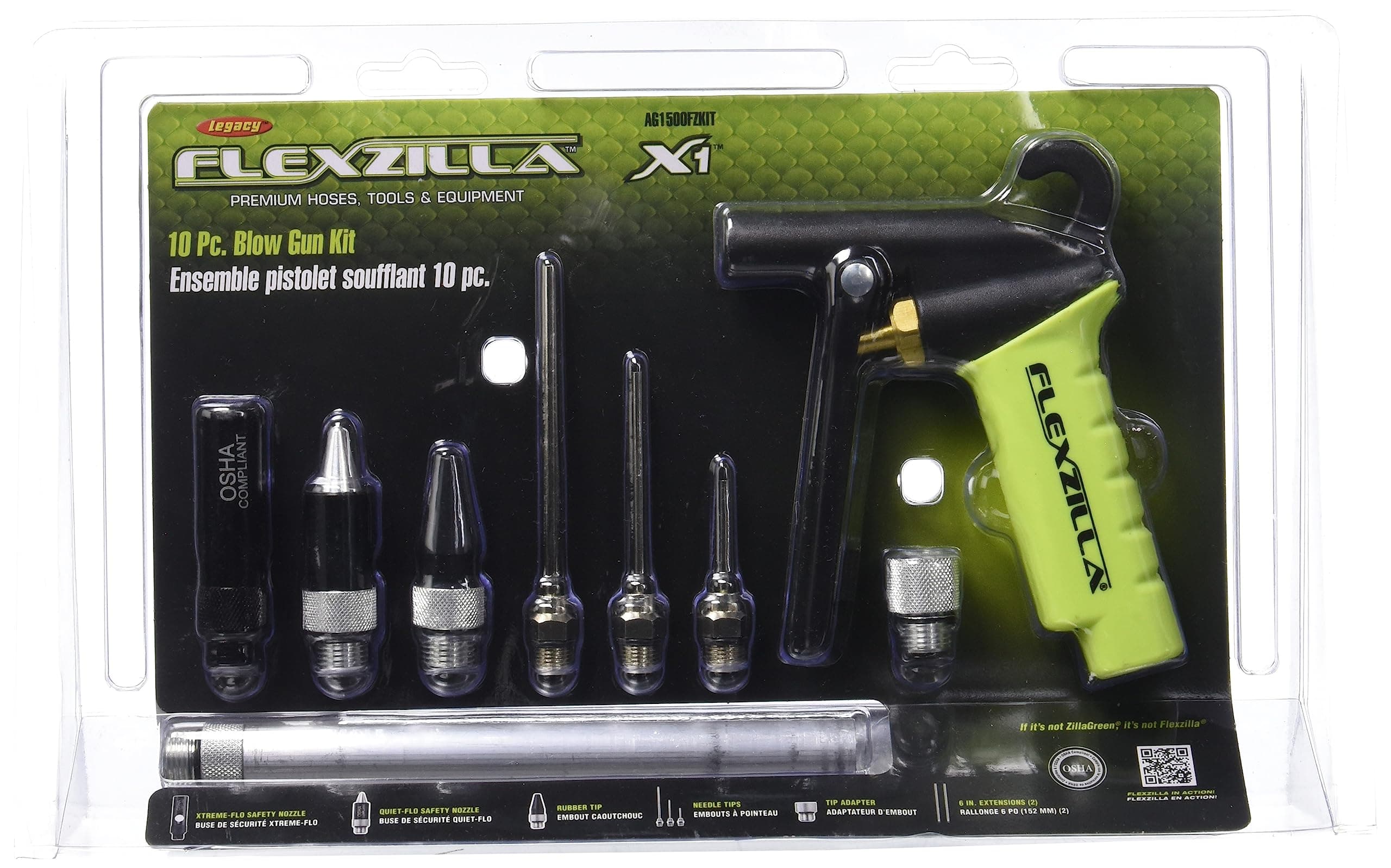 Flexzilla X1 Blow Gun Kit, 10-Piece
