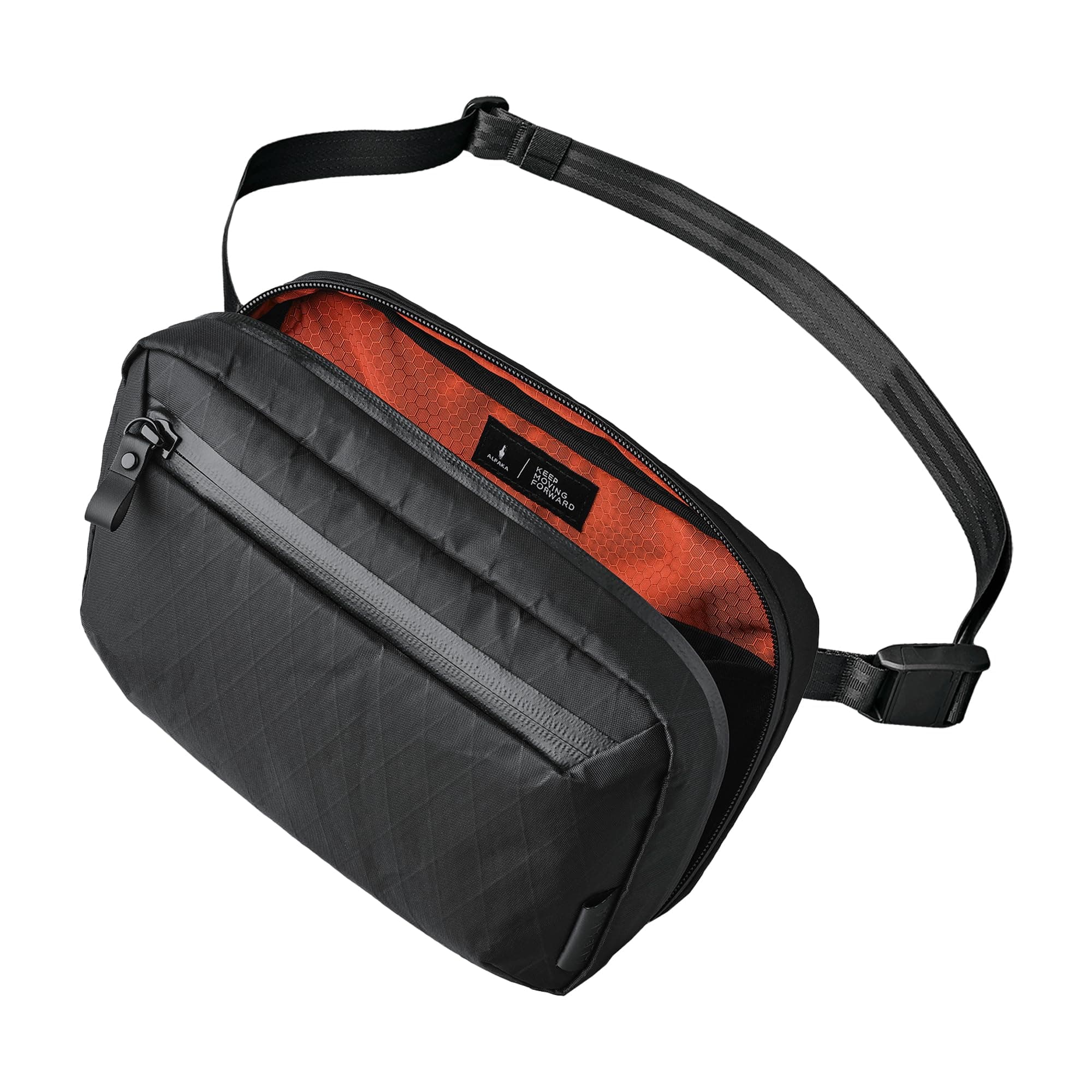 Elements Tech Case Black X-Pac VX21 - Travel Organizer Pouch for Electronics, Cables, EDC with Weatherproof Fabrics, YKK Zippers