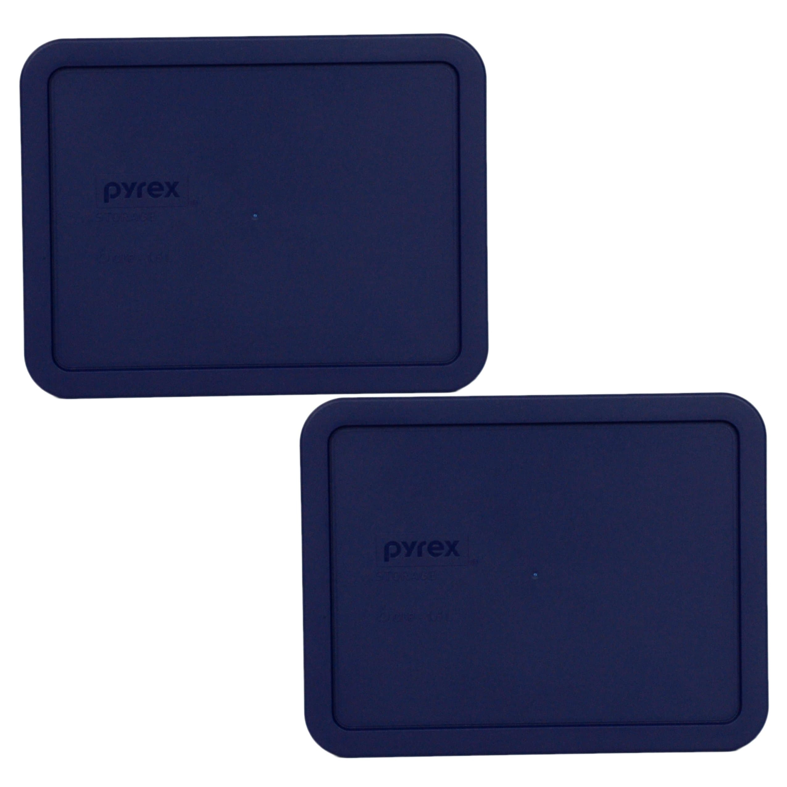 Blue 6-Cup Rectangular Plastic Cover 7211-PC (2 Pack)
