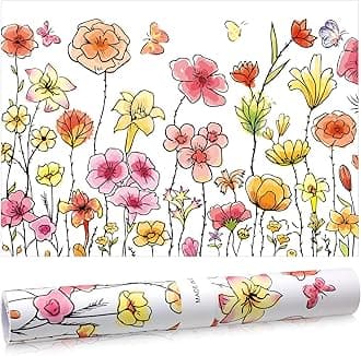 10 Sheets Drawer Liners for Dresser Scented Drawer Liners Non Adhesive Scented Paper for Fragrant Home Shelf Closet(Tuberose,Colorful Pattern)