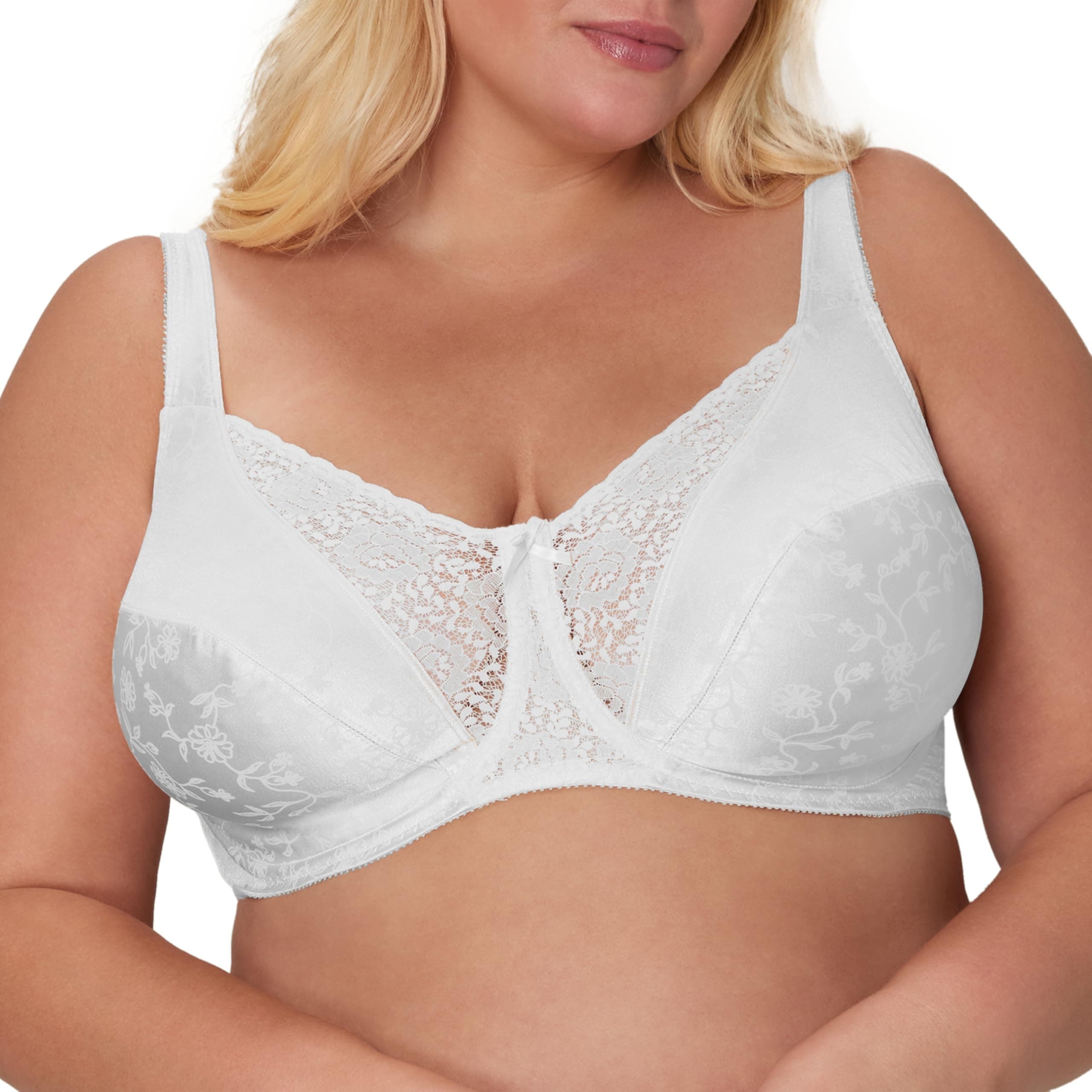 Hanes Women's Underwire Bra, Secrets Plus-Size Bras Available, Full-Coverage, Supportive, 4422