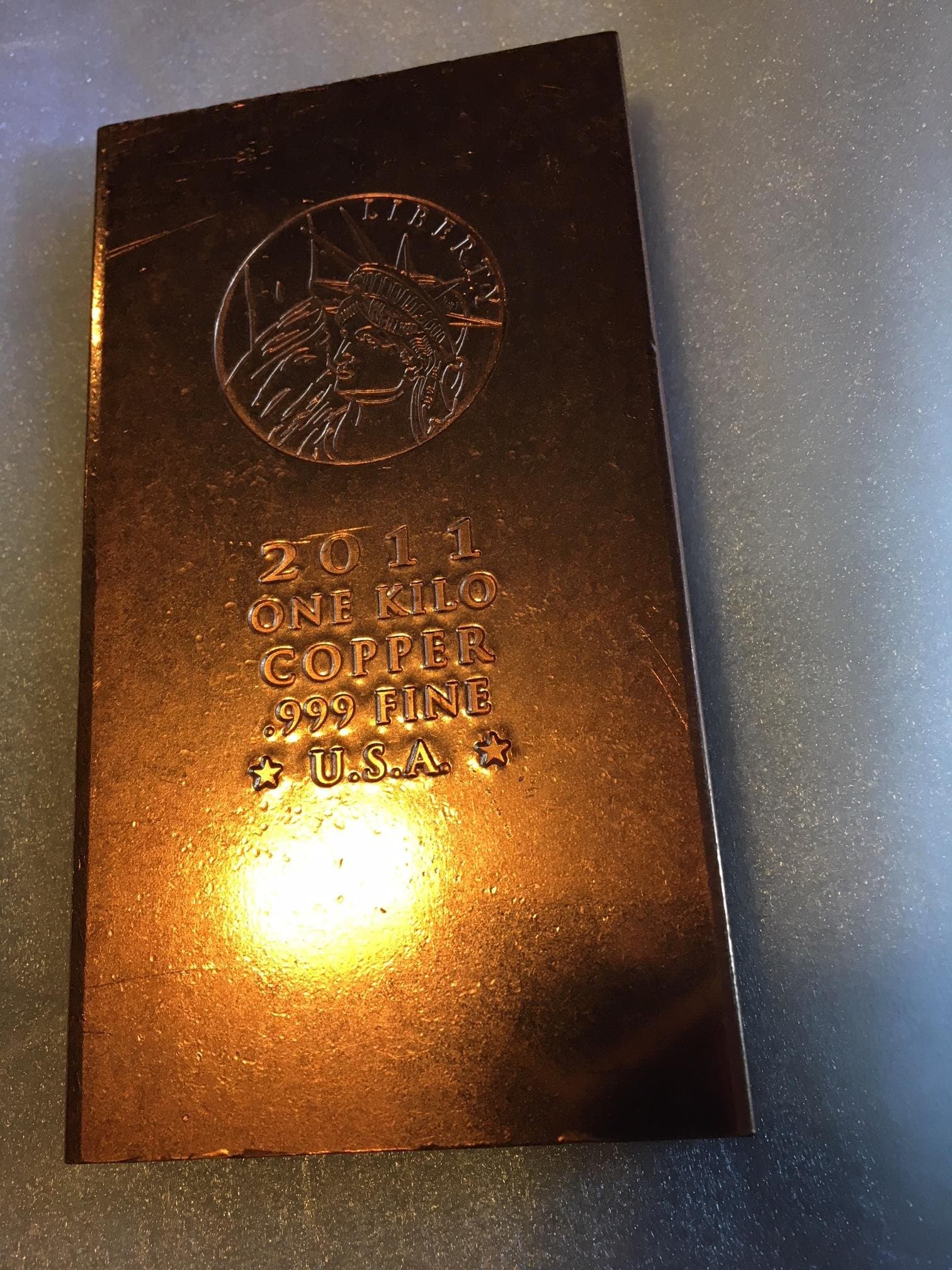 1 Kilogram Copper Bar