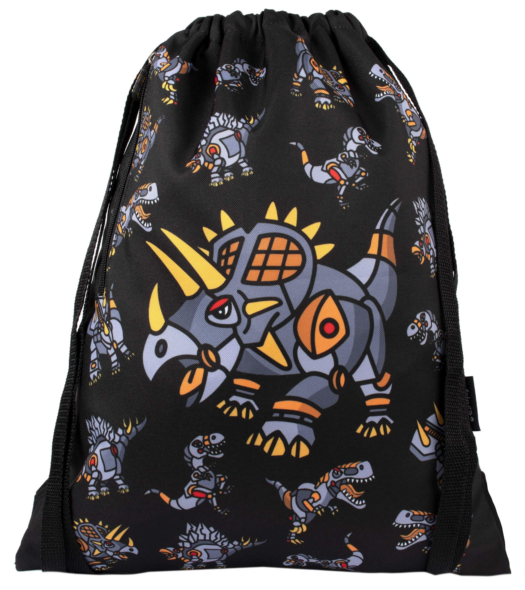 Dinosaur Robot Drawstring Bag