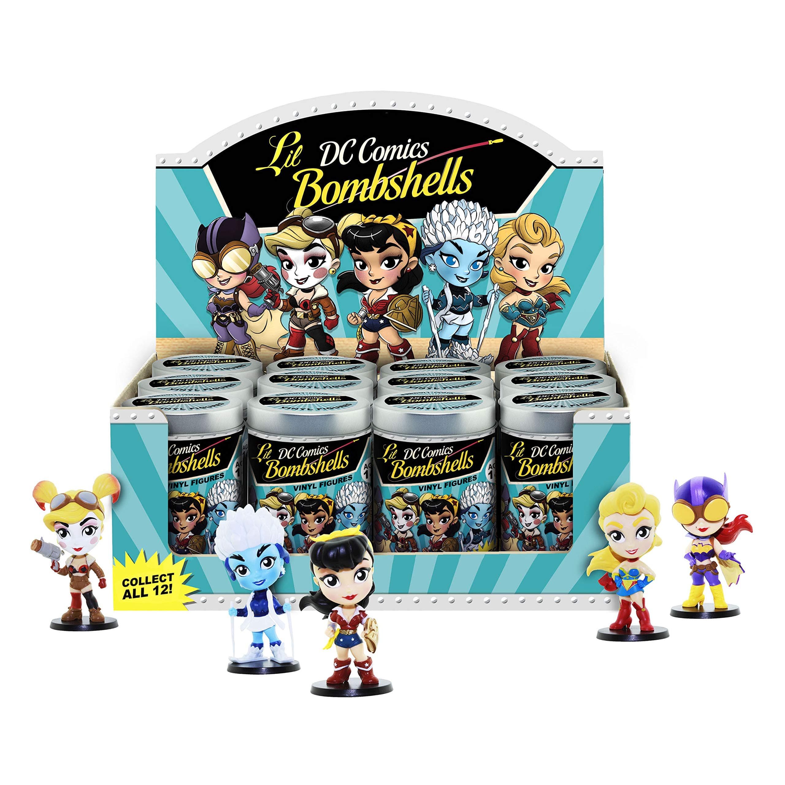 DC Lil Bombshells - Series 2 - Blind Tins Mini Vinyl Figures (One Blind Tin Supplied)